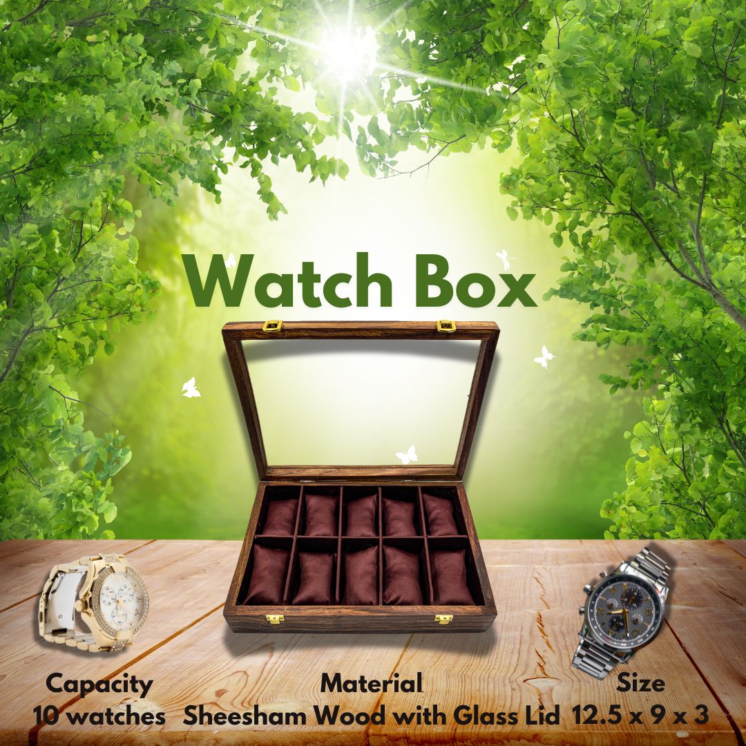 Watch box for 10 Watches